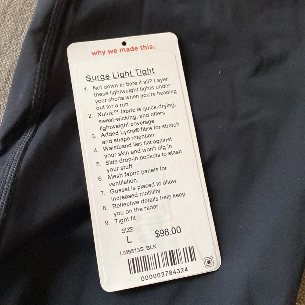 LULULEMON SURGE LIGHT TIGHT - Picture 2 of 8